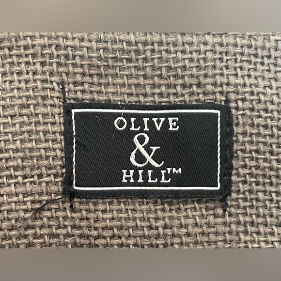 Olive & Hill Large sequin “Happy Everything” 100% Jute Tote. - Picture 3 of 16